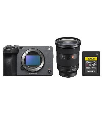 Sony Sony FX3 Full-Frame Cinema Line Camera With Sony Fe 24-70mm f/2.8 Gm Ii Lens, Bundled With, Sony Tough 160GB CFexpress Type A Memory Card for Dig