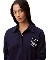 Calvin Klein Jeans Women's Long-Sleeve Rugby Polo Dress
