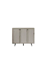 Wood Storage Cabinet with Adjustable Shelf, Sideboard Buffet, 47"W x 38"H