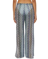 Becca Women's Sundown Crochet Split-Leg Cover-up
