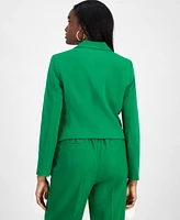 Bar Iii Women's Faux Double-Breasted One-Button Blazer, Exclusively at Macy's