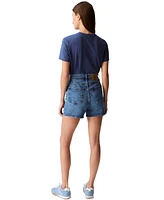 Calvin Klein Jeans Women's High-Rise Cotton Denim Shorts