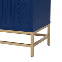 Retro Sideboard with Adjustable Shelves (Navy)