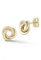 Rachel Zoe Fine Jewelry 14K Gold Love Knot Stud Earrings