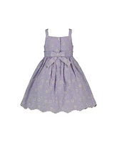 Blueberi Boulevard Toddler and Little Girls Eyelet Fit-and-Flare Fully Lined Sundress