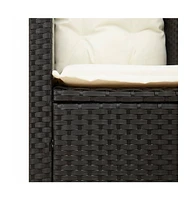 Patio Chair with Cushions Poly Rattan