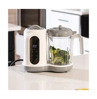All-in-One Baby Food Prep Set; Multifunctional Baby Food Processor Steamer Blender + 12 Compact Glass Baby Food Storage Jars; Bpa-Free, Leakproof, Dur