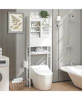 Over The Toilet Storage Rack with Cabinet and Drawer