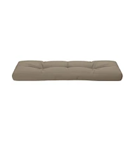 Pallet Cushion Taupe 47.2"x15.7"x4.7" Fabric