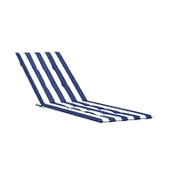 Deck Chair Cushion Blue&White Stripe Oxford Fabric