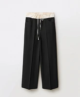 Mango Women's Combined Wool Blend Jogger Pant