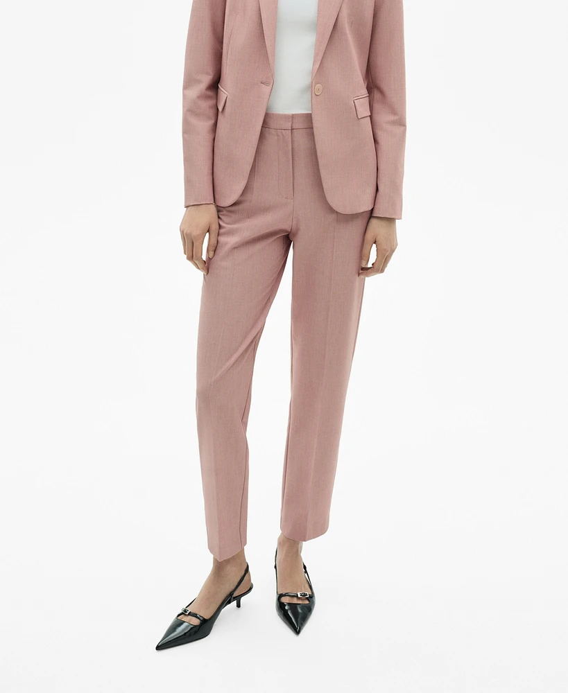 Mango Women's Straight Suit Trousers