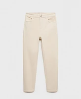 Mango Women's Newmom Comfort High-Rise Jeans