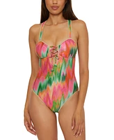 Becca Women's Mirage Metallic One-Piece Swimsuit