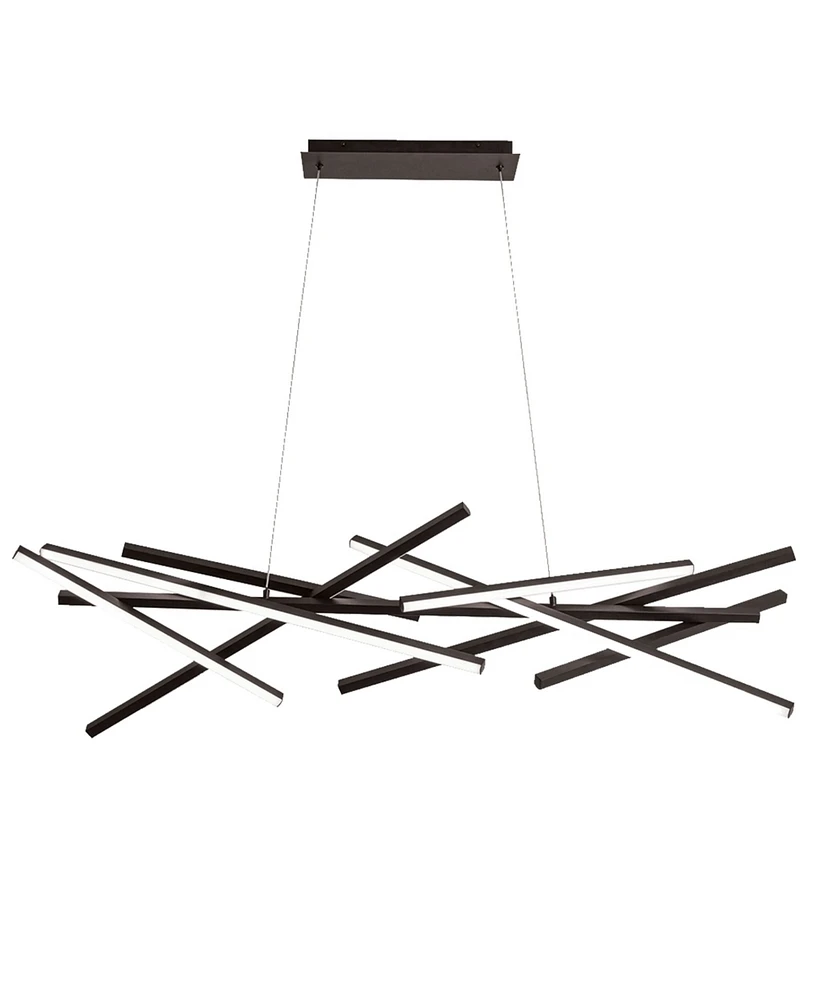 Dainolite 10.75" Metal Carly Led Chandelier