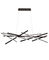 Dainolite 10.75" Metal Carly Led Chandelier