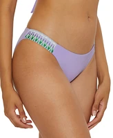 Becca Women's Fiesta Side-Tab Scoop Bikini Bottoms