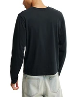 Cotton On Men's Cropped Fit Long Sleeve T-Shirt