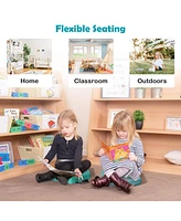 6 Pieces Multifunctional Hexagon Toddler Floor Cushions Classroom Seating with Handles