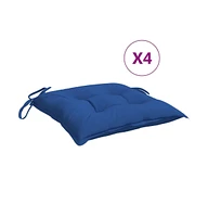 Chair Cushions 4 pcs Blue 15.7"x15.7"x2.8" Oxford Fabric