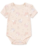 Disney Baby Girls Minnie Mouse Short-Sleeve Bodysuits, Set of 3