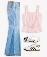 Levis Womens Brynnley Blouse Superlow Flared Leg Jeans