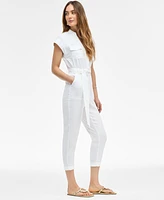 I.n.c. International Concepts Women's Belted Cap-Sleeve Jumpsuit, Exclusively at Macy's