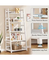 Tribesigns 5-Tier Bookshelf Modern Bookcase, 5 Shelf Ladder Shelf Book Storage Shelf Organizer for Living Room, Home Office