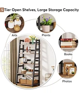 Tribesigns 5-Tier Bookshelf Modern Bookcase, 5 Shelf Ladder Book Storage Organizer for Living Room, Home Office