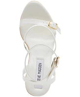 Steve Madden Lilia High Wooden Platform Dress Sandals