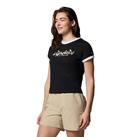 Columbia Women's Rolling Bend Graphic Ringer Top