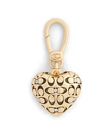 Coach Faux Stone Collectible Signature Quilted Heart Charms