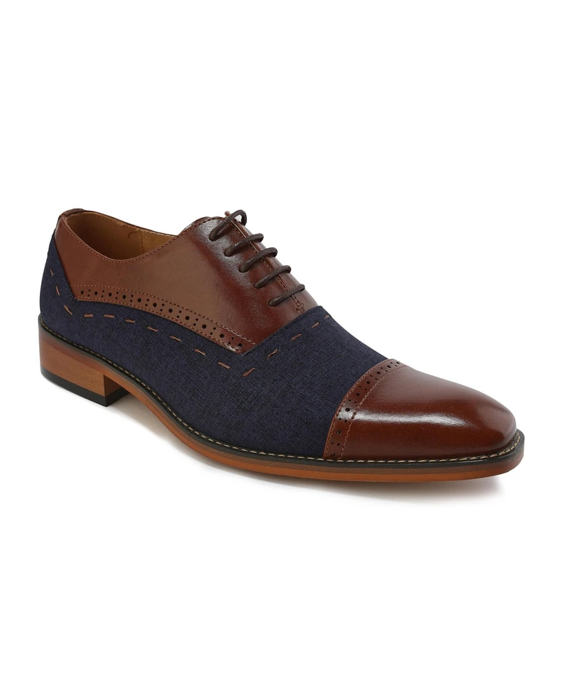 Gino Vitale Lace-Up Cap Toe Oxford