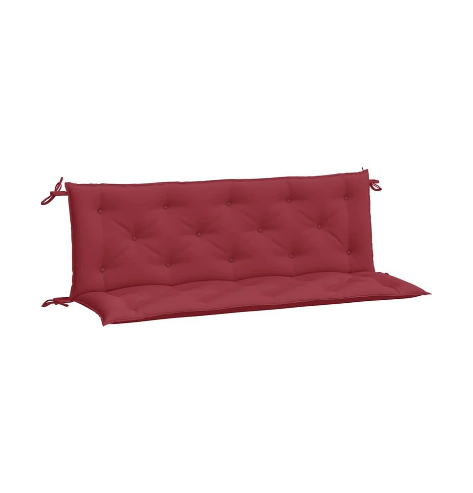 Garden Bench Cushions 2 pcs Wine Red 59.1"x19.7"x2.8" Oxford Fabric