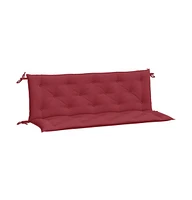 Garden Bench Cushions 2 pcs Wine Red 59.1"x19.7"x2.8" Oxford Fabric