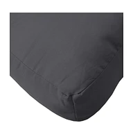 Pallet Cushion Melange Anthracite 23.6"x23.6"x3.7" Fabric