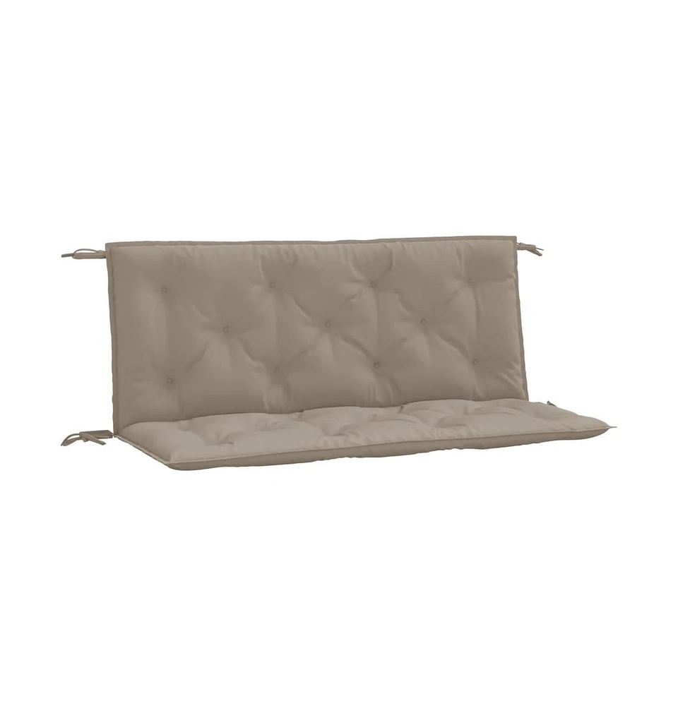 Garden Bench Cushions 2 pcs Taupe 47.2"x19.7"x2.8" Oxford Fabric