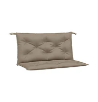 Garden Bench Cushions 2 pcs Taupe 39.4"x19.7"x2.8" Oxford Fabric