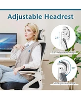 Adjustable Swivel Task Chair Ergonomic Office Chair with Adjustable Lumbar Support