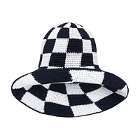 Shilo Checkered Crochet Hat In