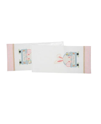 13" x 72" Happy Easter Bunny Rabbit Spring Table Runner