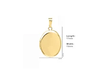 Yellow Gold Filled Oval 14mm Polished Locket for Women