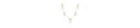 2028 Faux Cultivated Pearl Gold-Tone Circle Station Necklace