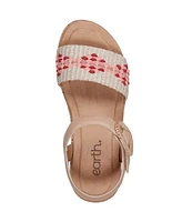 Earth Women's Padma Woven Band Ankle Strap Sandals