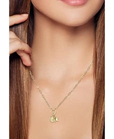 Rachel Zoe 14K Gold Star Heart Charm Necklace with Paperclip Chain