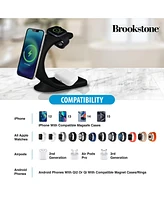 Brookstone 3-In-1 Wireless Magsafe Charging Moon for iPhone, Airpods, and Apple Watch