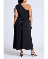 Eloquii Plus Elements Maxi One Shoulder Dress