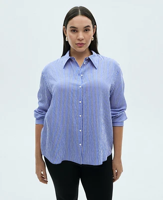 Mango Women's Striped Straight Shirt