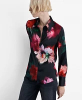 Mango Women's Satin Print Shirt