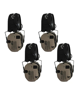 Walker's Razor Slim Electronic Shooting Muffs (4-Pack, Us Flag-fde)